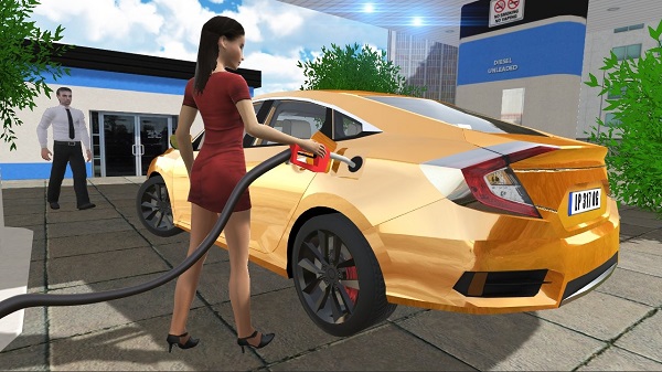 汽车模拟器城市驾驶官方版(Car Simulator Civic: City Driving)预览图4